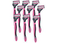 Sichler Beauty 9er-Set 4-Klingen Damen-Einwegrasierer, pink; IPL-Haarentfernungsgeräte 