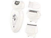 Sichler Beauty Kabelloser Premium-3in1-Damen-Akku Epilierer mit 2 Aufsätzen; Elektrische Hornhautentferner, IPL-Haarentfernungsgeräte Elektrische Hornhautentferner, IPL-Haarentfernungsgeräte Elektrische Hornhautentferner, IPL-Haarentfernungsgeräte 