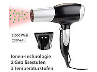 Sichler Beauty Ionen-Haartrockner mit 2 Gebläse und 3 Temperatur-Stufen, 2.000 Watt; Elektrische Hornhautentferner Elektrische Hornhautentferner Elektrische Hornhautentferner 